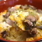 とん唐てん - 鴨肉の葱塩親子丼
