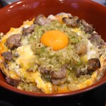 とん唐てん - 鴨肉の葱塩親子丼