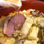 とん唐てん - 鴨肉の葱塩親子丼