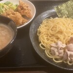 食彩中華 華蝶 - つけ麺プラス唐揚げのミニサイズ