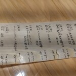肴と鮨 津作 - 当日の日本酒ラインナップ