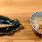 肴と鮨 津作 - 稚鮎甘露煮