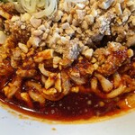 手打ちラーメン 谷家 - 冷やし担々麺のアップ