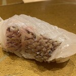 横浜 鮨 ふくじゅ - 真鯛ローズソルト
