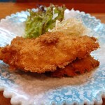 旬の味 ごろさや - アジフライ定食(刺身付)1,800円