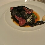 リストランテ カノフィーロ - 平取産経産牛ヒレ肉のグリーリア　オーストラリア産黒トリュフ