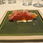 リストランテ カノフィーロ - 宮崎産アップルマンゴーとハモンセラーノ