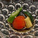 Sushi To Sake Uoshin - 季節野菜の揚げ浸し