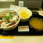 Yoshinoya - ...「鳥マヨつくね丼 並盛+みそ汁（440円/サービス券使用）+生野菜サラダ（90円）」、「焼鳥つくね丼」よりコッチかなぁ。