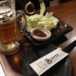 とりまる - ビールとお通し