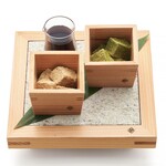 銀座 福禄寿 - 二色の本わらび餅