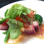 刺身（カルパッチョ）も付いてきました。