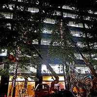 GARB Tokyo - 外ではイルミネーション取付中