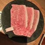 焼肉うしごろ - 北海道産の大判サーロイン・その１です。