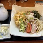 福徳屋 - 冷やしたぬきそば全貌