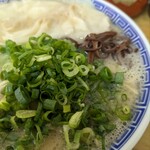 純とんこつ無双 - ネギ　通常の1.5倍位の量