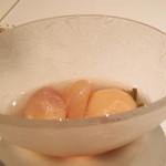 銀座 レカン - Aug, 2013 桃のコンポート