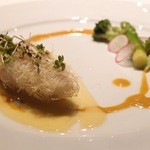 銀座 レカン - Aug, 2013　カダイフを纏ったコチのフリット