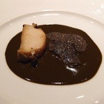 銀座 レカン - Aug, 2013　黒鮑のコンポート　黒トリュフと肝のソース