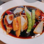 中国料理イシダ - 選べるランチ　国産肩ロース角煮の黒酢酢豚