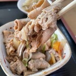 大関 - 柔らかくて脂もとってあり生姜も効いていてあっさりいただけます、つゆだくでお願いしたい、つゆ少ない