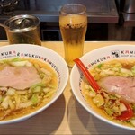 Doutomborikamukura - おいしいラーメン(並)×２、ハイボール