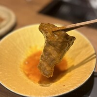 焼肉 牛者 - ④中落ちタンの焼きしゃぶ