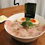 貝と地鶏だしのらぁ麺 ちょろ - ◆特製ちょろらぁ麺 塩 1,200円