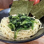 横浜ラーメン はま家 - 塩つけ麺：並（麺との相性も良い）