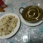 The Kitchen&CAFE - ほうれん草マトンカレーとジーラライス