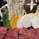 近江牛専門店 近江かど萬 - 下ゆでなしの生野菜たち