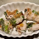 お好み焼き 鉄ちゃん - 長芋の豚紫蘇巻き　何でこんなにハイボールに合うの？