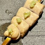 とり茶太郎 - 比内地鶏のささみさび焼き　笹身の美味さは大和肉鶏と双璧です