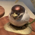 お好み焼き 鉄ちゃん - 帰りに発見した上野地下道の雀　かわいいｗ