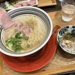 Taida Shiramen Kotone - 鯛白湯らーめん＋鯛の炙りかえ飯