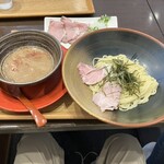 Taida Shiramen Kotone - 濃厚鯛出汁つけ麺＋レアちゃあしゅう2枚