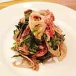 小石川 中勢以 - 2013.9. 本日のお肉と葉やさいのからし和え