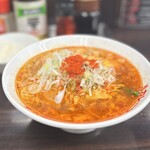 元祖カレータンタン麺 征虎 - カレータンタン麺 850円・一口ライス（ランチサービス）