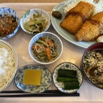 Kamaage Udon Shirakonaya - アジフライ定食 ¥850