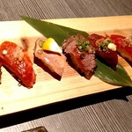 九州自慢 - 馬の寿司 盛り合わせ（八貫）