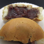 御座候 岡山高島屋店 - 御座候　手で切ったところ