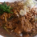 和レー屋 丁子 - ビーフ和レーと麻辣キーマあいがけ