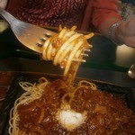 ラッキーピエロ - 鉄板ミートスパゲッティ（600円）③up