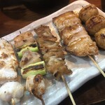 Hachijuu En Yakitori Semmon No Bunaga - 焼き鳥５本盛り