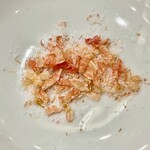 かつぎや - 小海老（オキアミ）を砕いて作った自家製の塩　これは万能調味料ですね