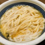 212103915 - スタッフにあらかじめ混ぜ込んでもらった「釜玉うどん（得）」…税込760円