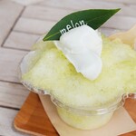 オランジェ カフェウッド - 【2023.07】かき氷・メロン(税込750円)