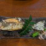 渋・辰野館 - 岩魚の塩焼き。ふわふわよ〜！