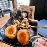 鳥光國 - 野菜巻き 半熟卵巻き＆チーズピーマン巻き