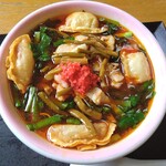 さかえや - 満州にら餃子ラーメン（塩）